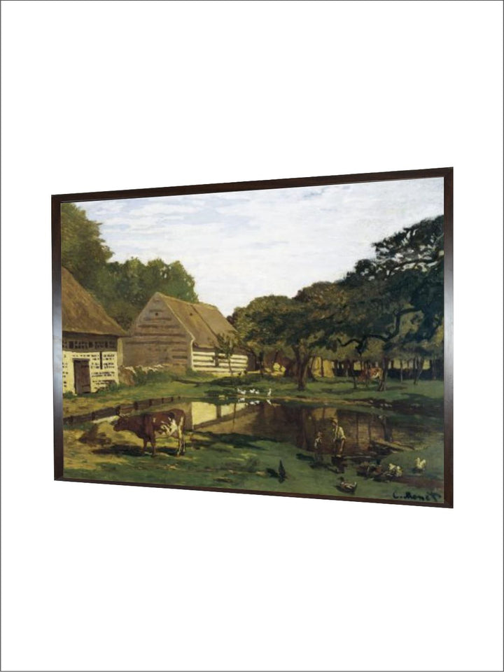 "Green  Brown Wooden Rectangular Painting Wall Art''