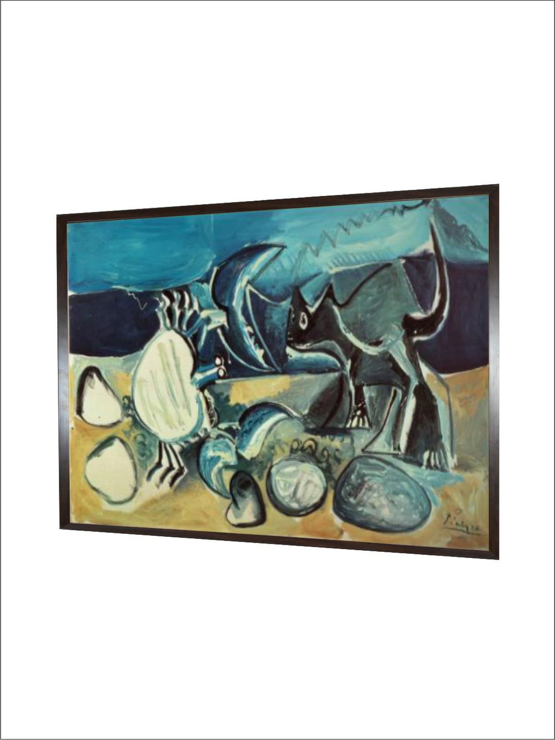 Cat and Crab on the Beach by Pablo Picasso