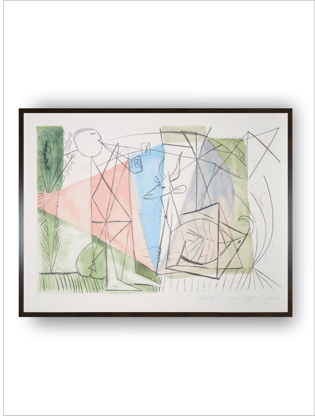 Jouer de Flute et Gazelle by Pablo Picasso
