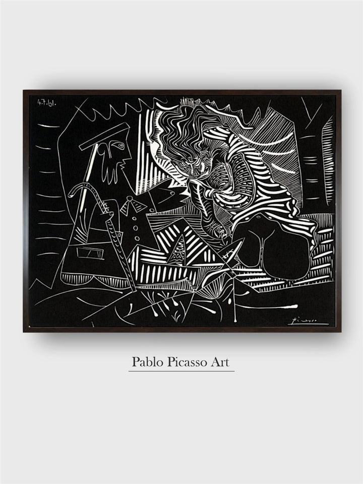 Luncheon on the grass (white) by Pablo Picasso