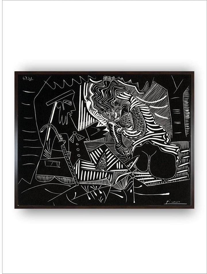 Luncheon on the grass (white) by Pablo Picasso