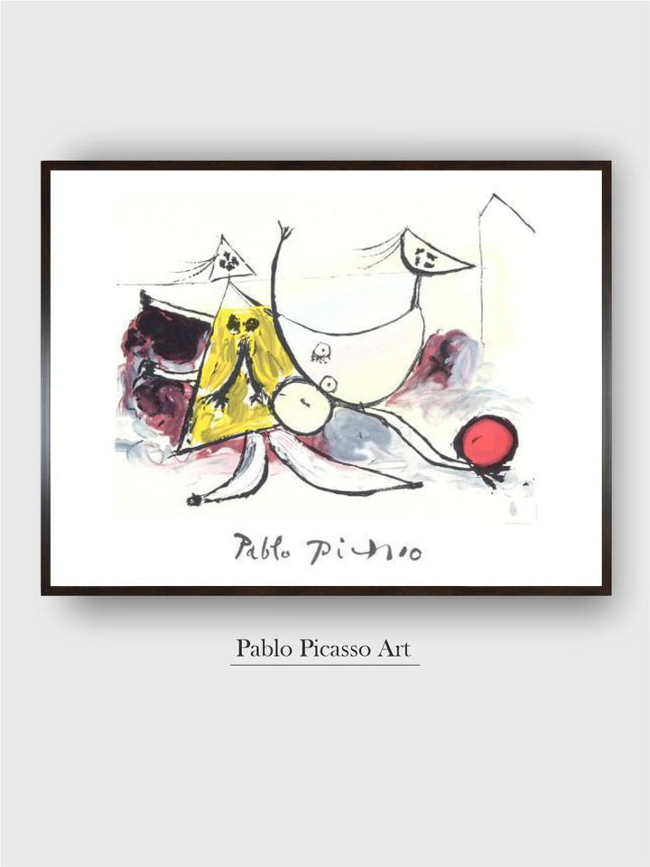 Femme sur la Plage Jouant au Balloon by Pablo Picasso