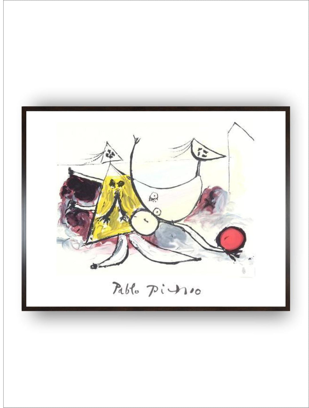 Femme sur la Plage Jouant au Balloon by Pablo Picasso