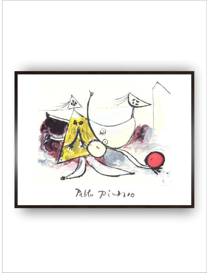Femme sur la Plage Jouant au Balloon by Pablo Picasso
