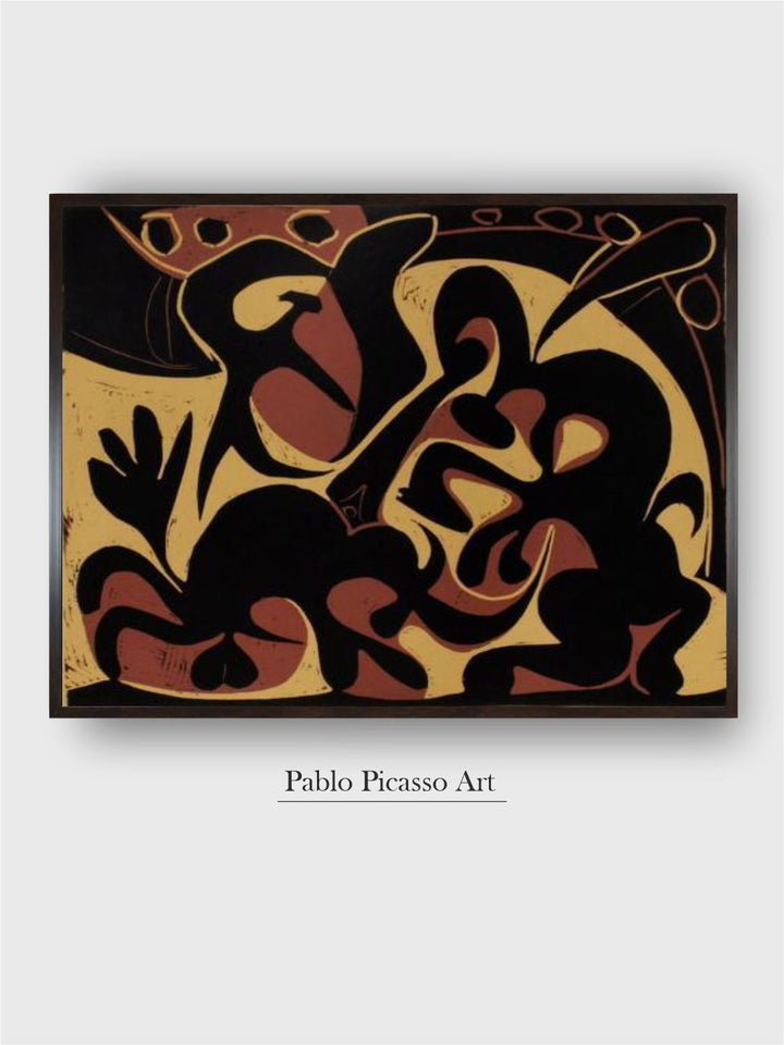 Pique (noir et beige) by Pablo Picasso