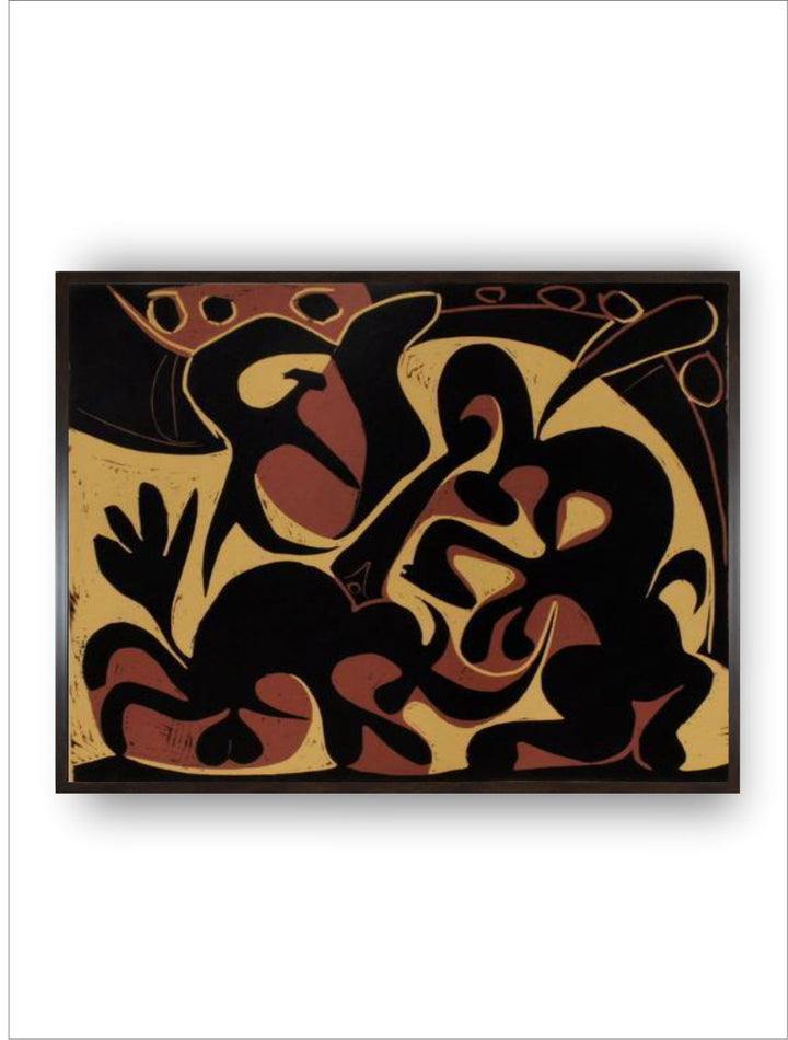Pique (noir et beige) by Pablo Picasso