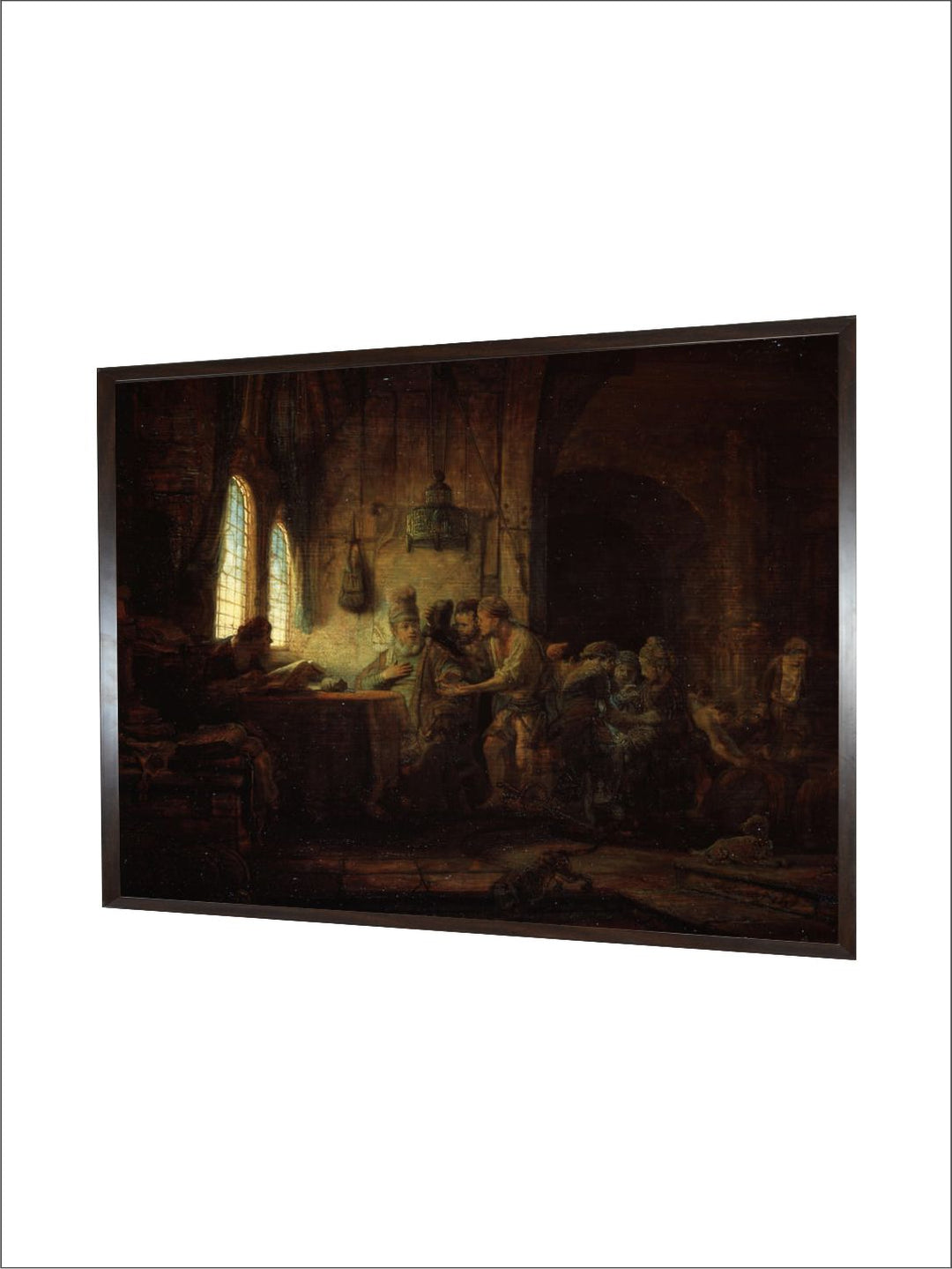 "Black  Brown Wooden Painting Wall Art''