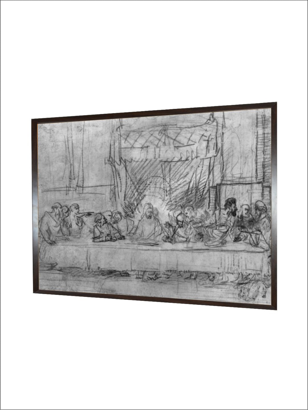 "Black  White Religious Wooden Painting Wall Art''