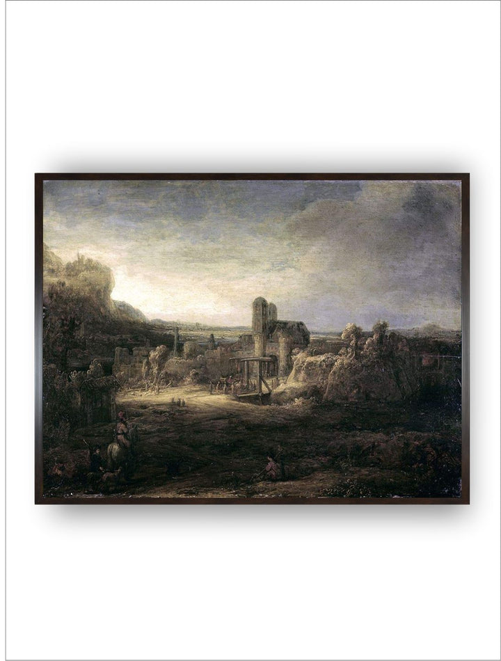 "Beige  Grey Wooden Painting Wall Art''