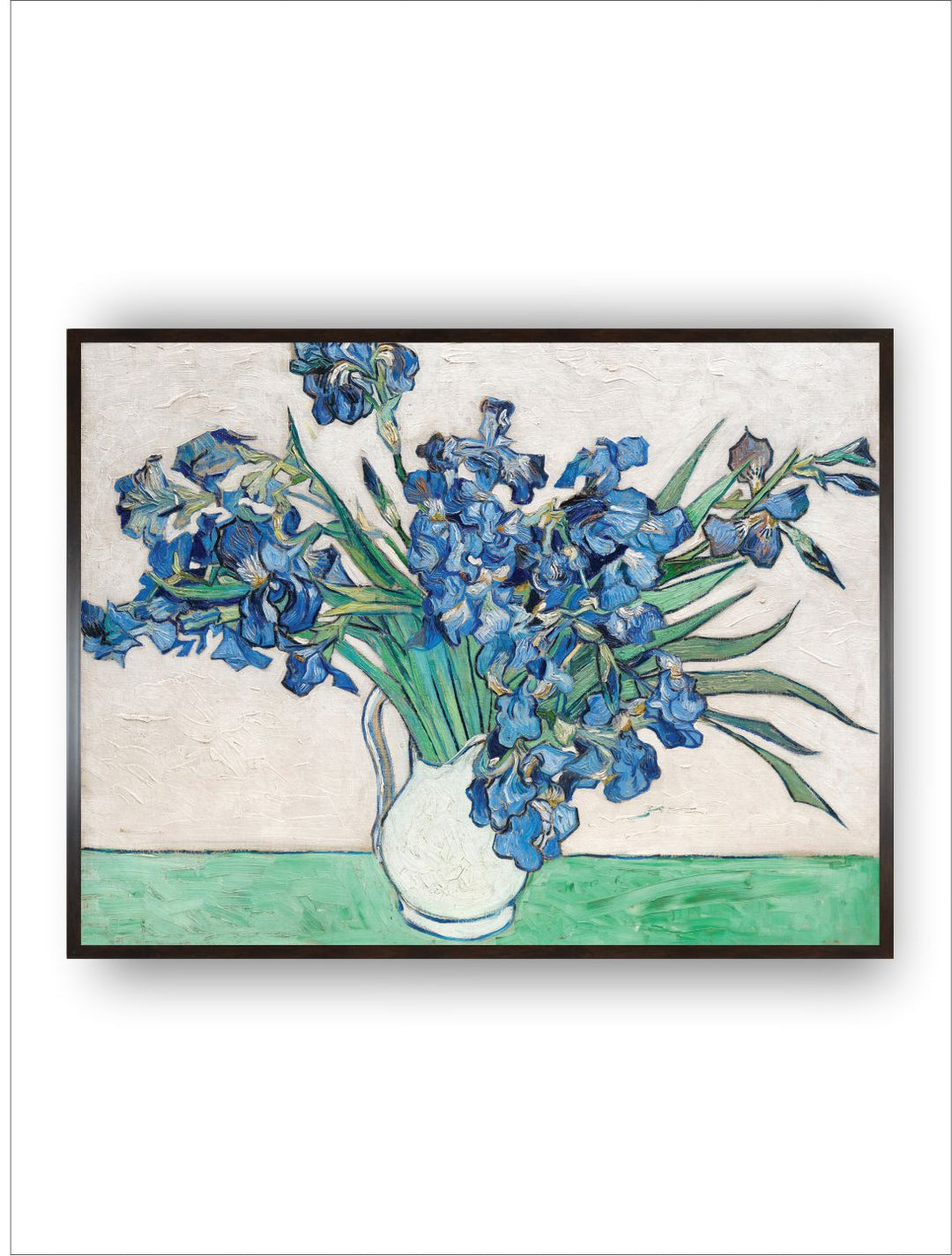 "Blue  Green Portrait of a Man Canvas Painting Wall Art''