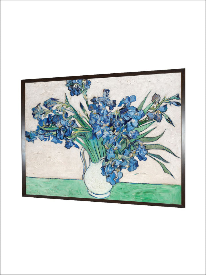 "Blue  Green Portrait of a Man Canvas Painting Wall Art''