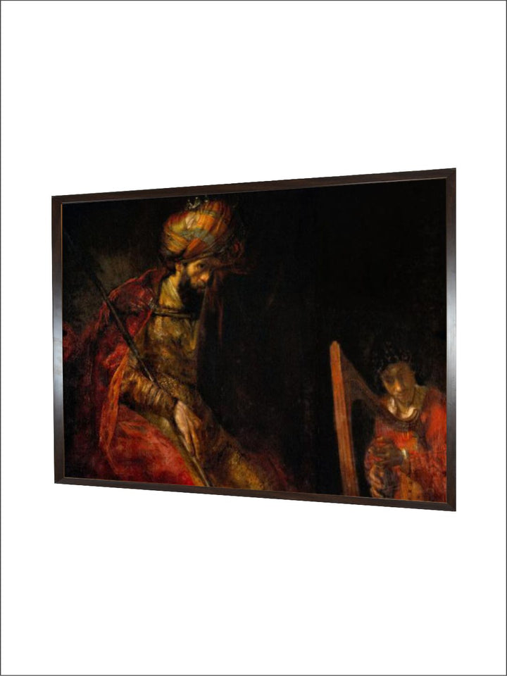 "Black  Red Wooden Framed Canvas Painting Wall Art''