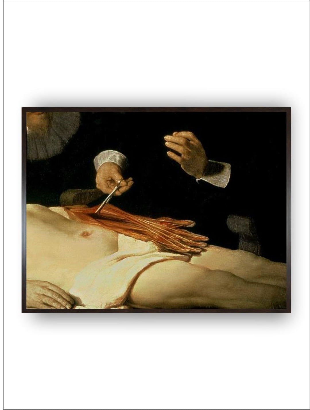 "Beige  Black Rembrandt Van Rijn Wooden Paintings  Wall Art''