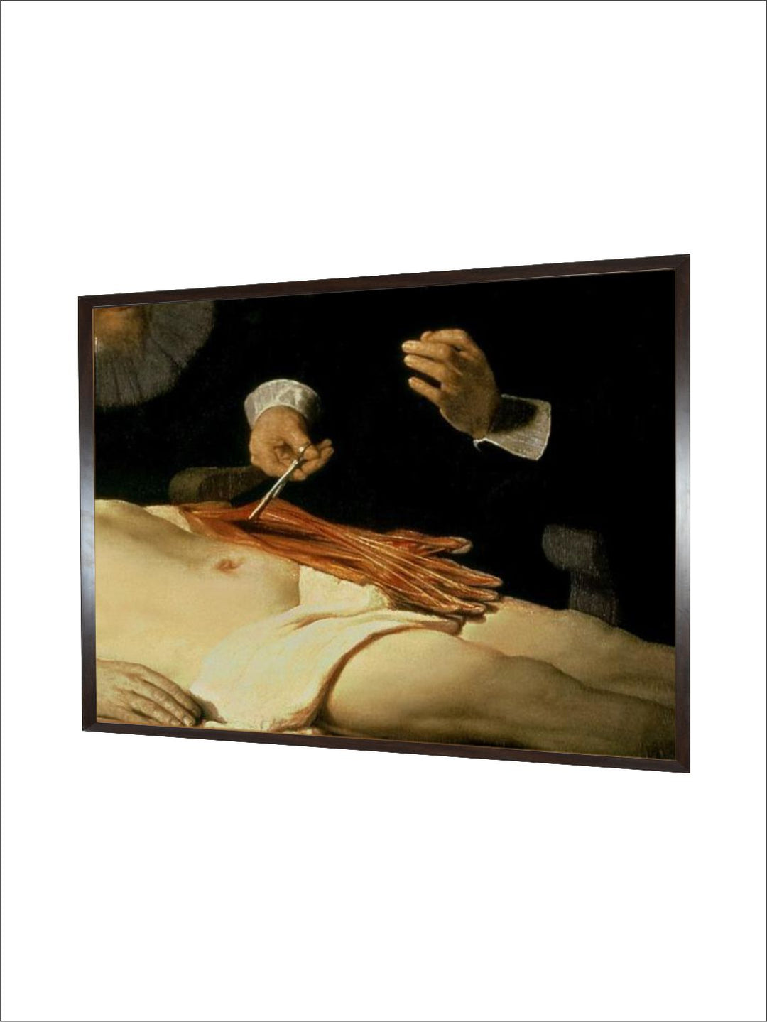 "Beige  Black Rembrandt Van Rijn Wooden Paintings  Wall Art''
