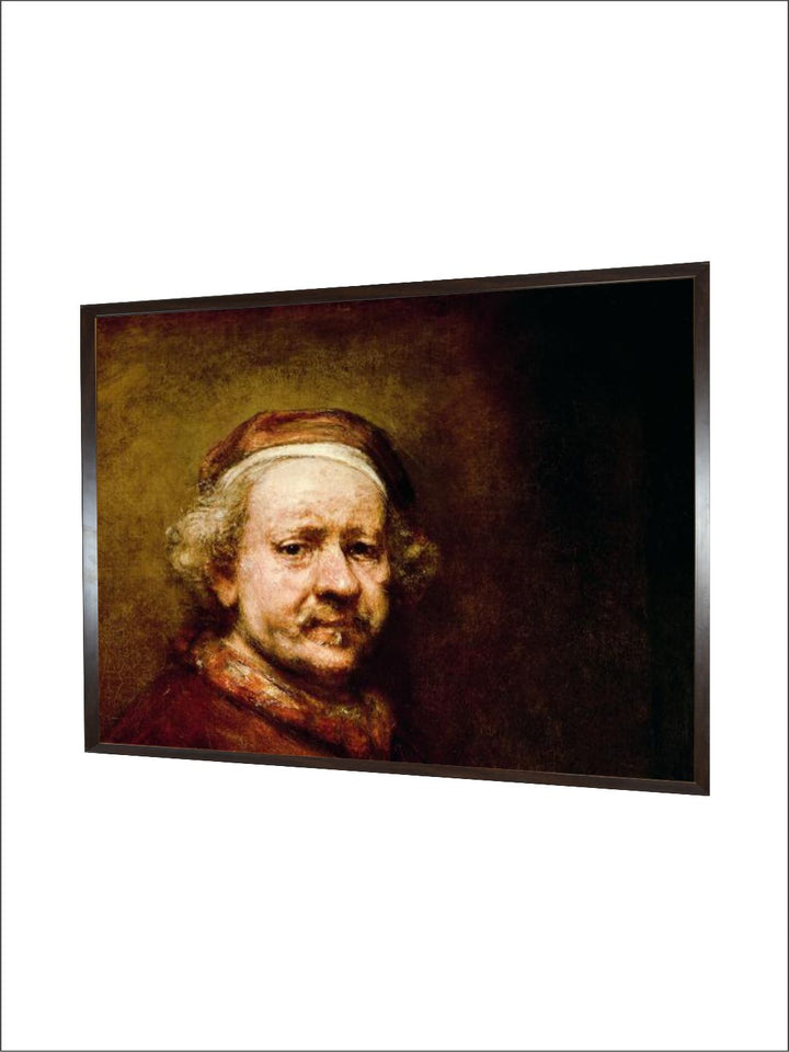 "Brown Self Portrait Rembrandt Van Rijn Wooden Wall Art ''