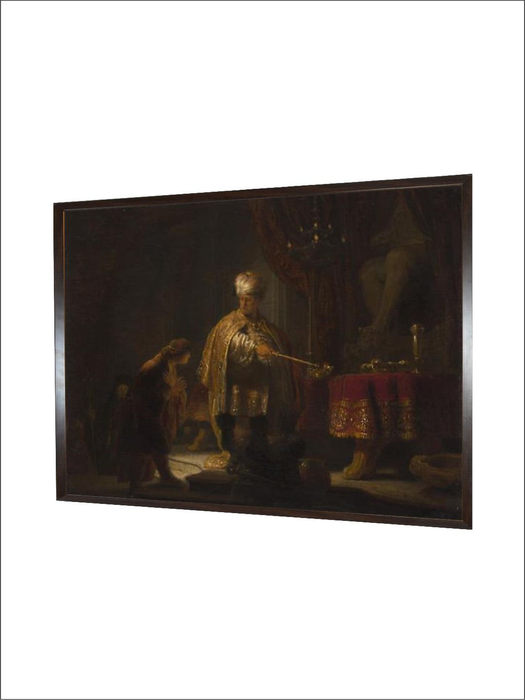 "Black  Brown Canvas Painting Wall Art''