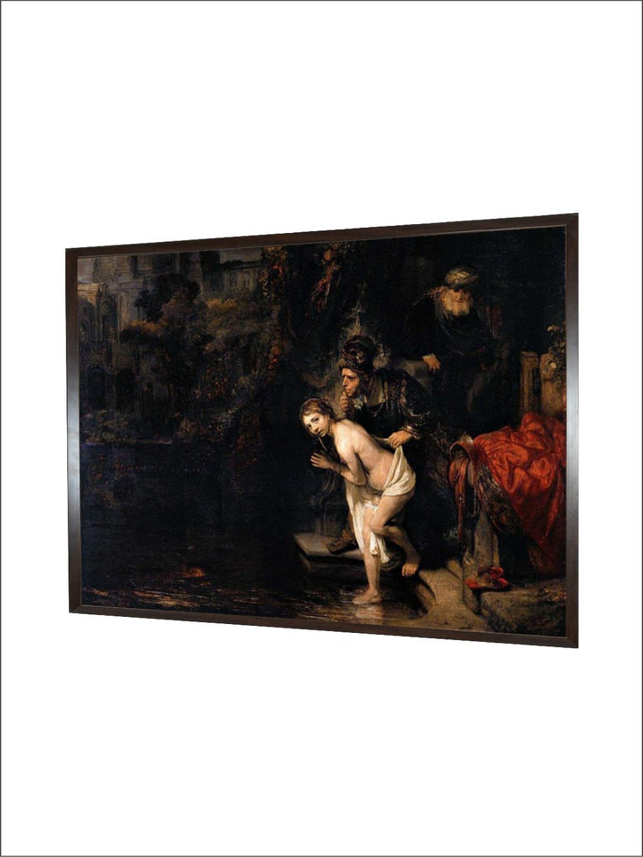 "Brown  Beige Wooden Wall Painting With Frame''