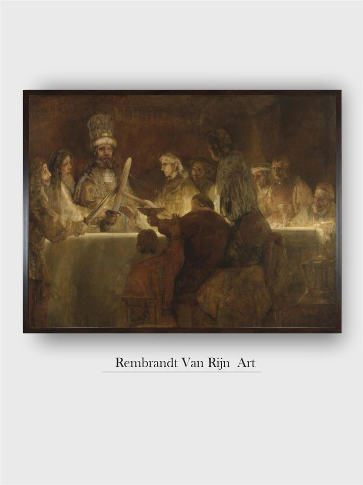 "Brown  White Canvas Wooden Painting Wall Art''