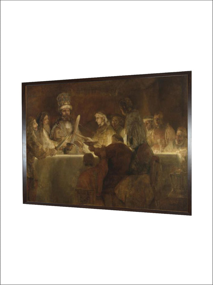 "Brown  White Canvas Wooden Painting Wall Art''
