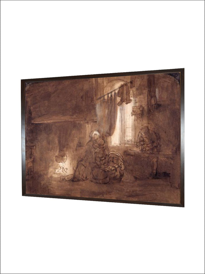"Brown  Off White Wooden Painting Wall Art''