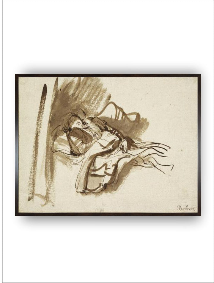 "1 Piece Canvas Rembrandt Van Rijn Wall Painting With Frame''