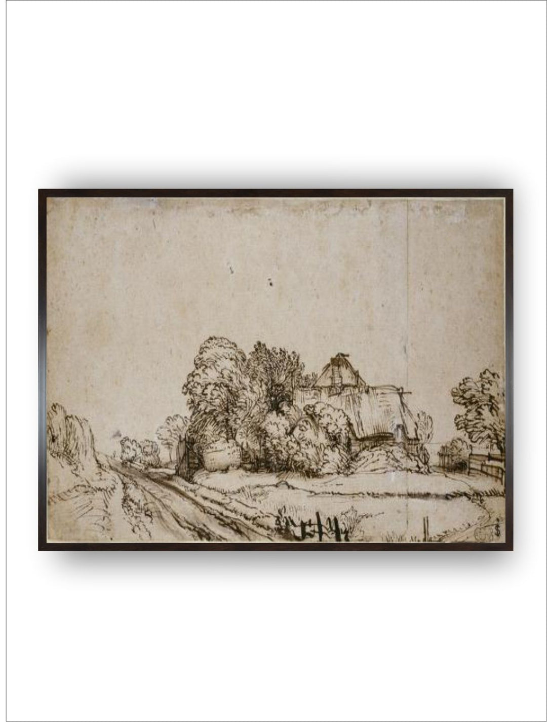 "Brown  Black Wooden Painting Wall Art''