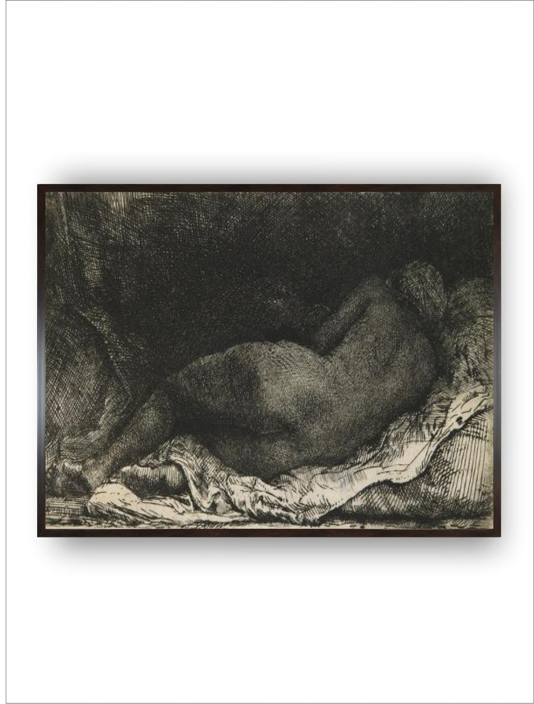 "Beige  Black Wooden Framed Canvas Painting Wall Art''