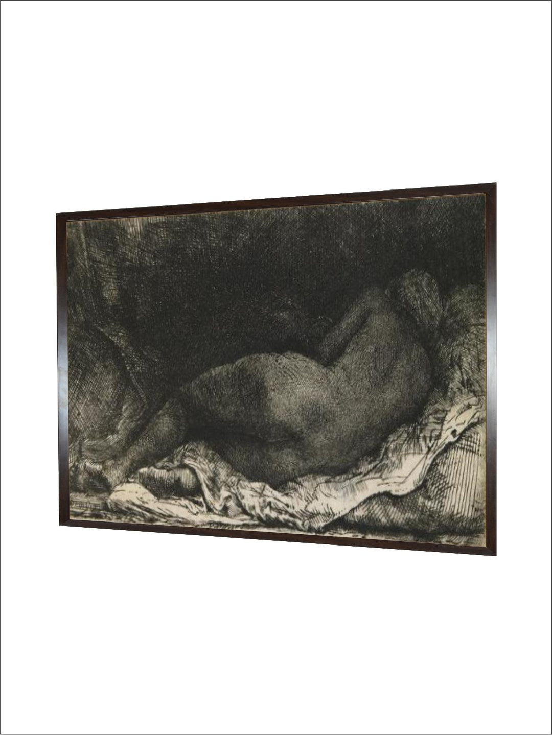 "Beige  Black Wooden Framed Canvas Painting Wall Art''