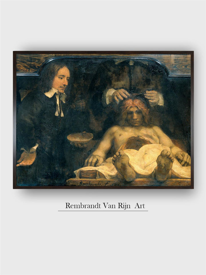 "Rembrandt Van Rijn Wood Painting Wall Art''