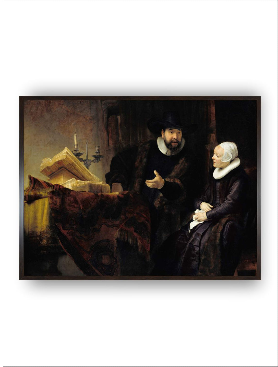 "Brown  Black Canvas Wooden Painting Wall Art''