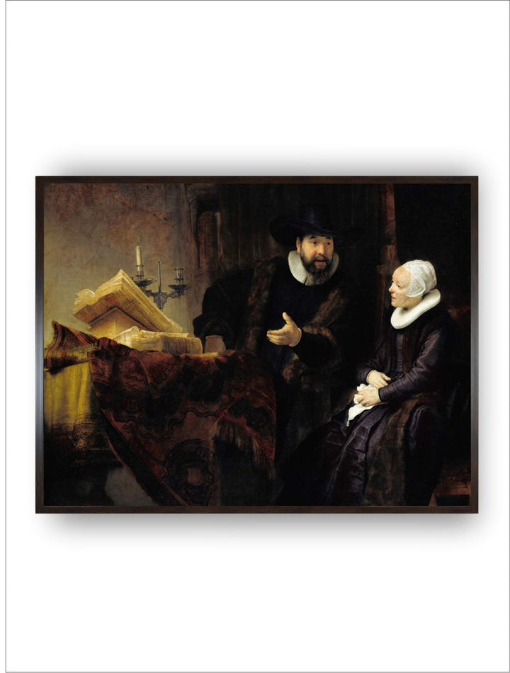 "Brown  Black Canvas Wooden Painting Wall Art''