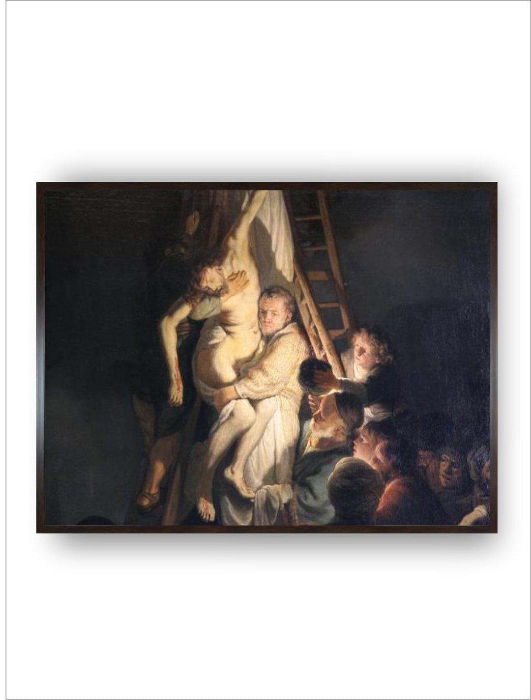 "Black  Cream Descent from the Cross Canvas Painting Wall Art''