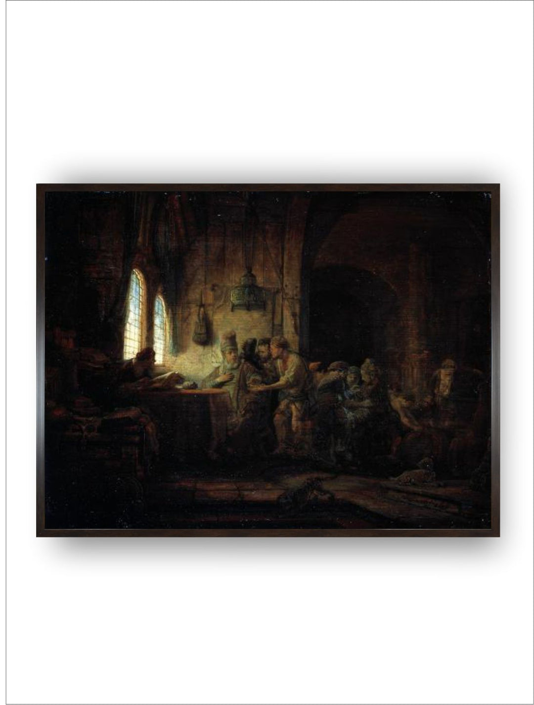 "Brown The Parable of the Labourers in the Vineyard Wooden Wall Art Painting''