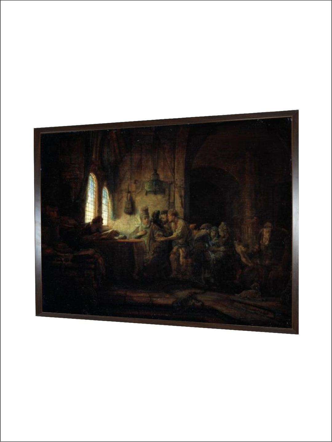 "Brown The Parable of the Labourers in the Vineyard Wooden Wall Art Painting''