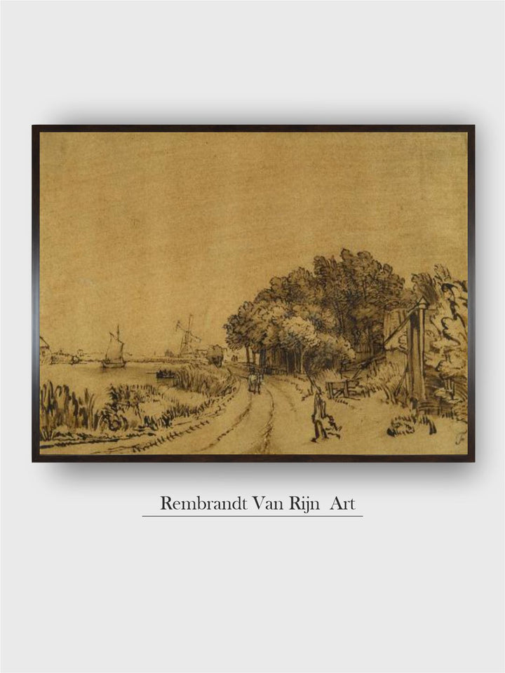 "Beige  Black Canvas Painting Wall Art''