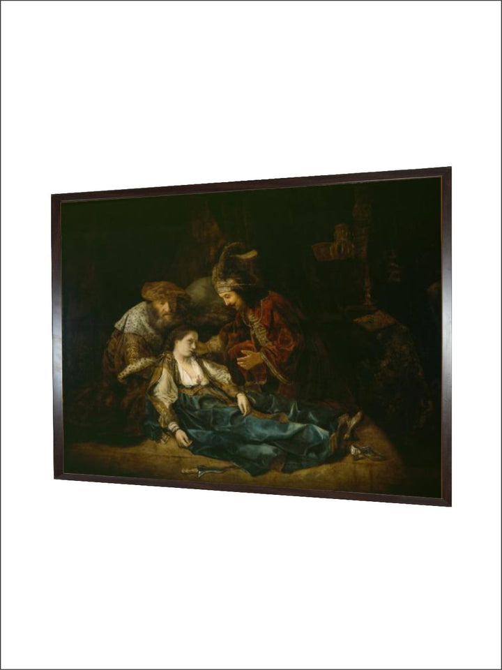 "Green  Blue The Death of Lucretia, Mid 1640S Wooden Painting Wall Art''