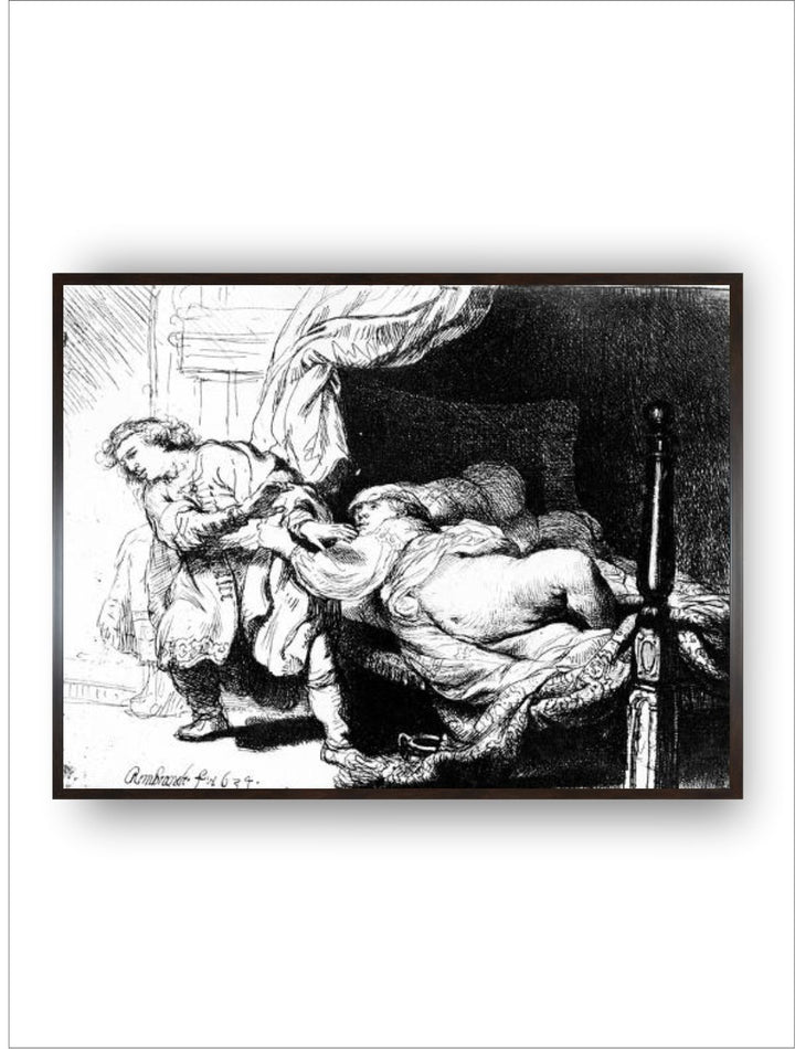 "White  Black Wooden Framed Canvas Painting Wall Art''