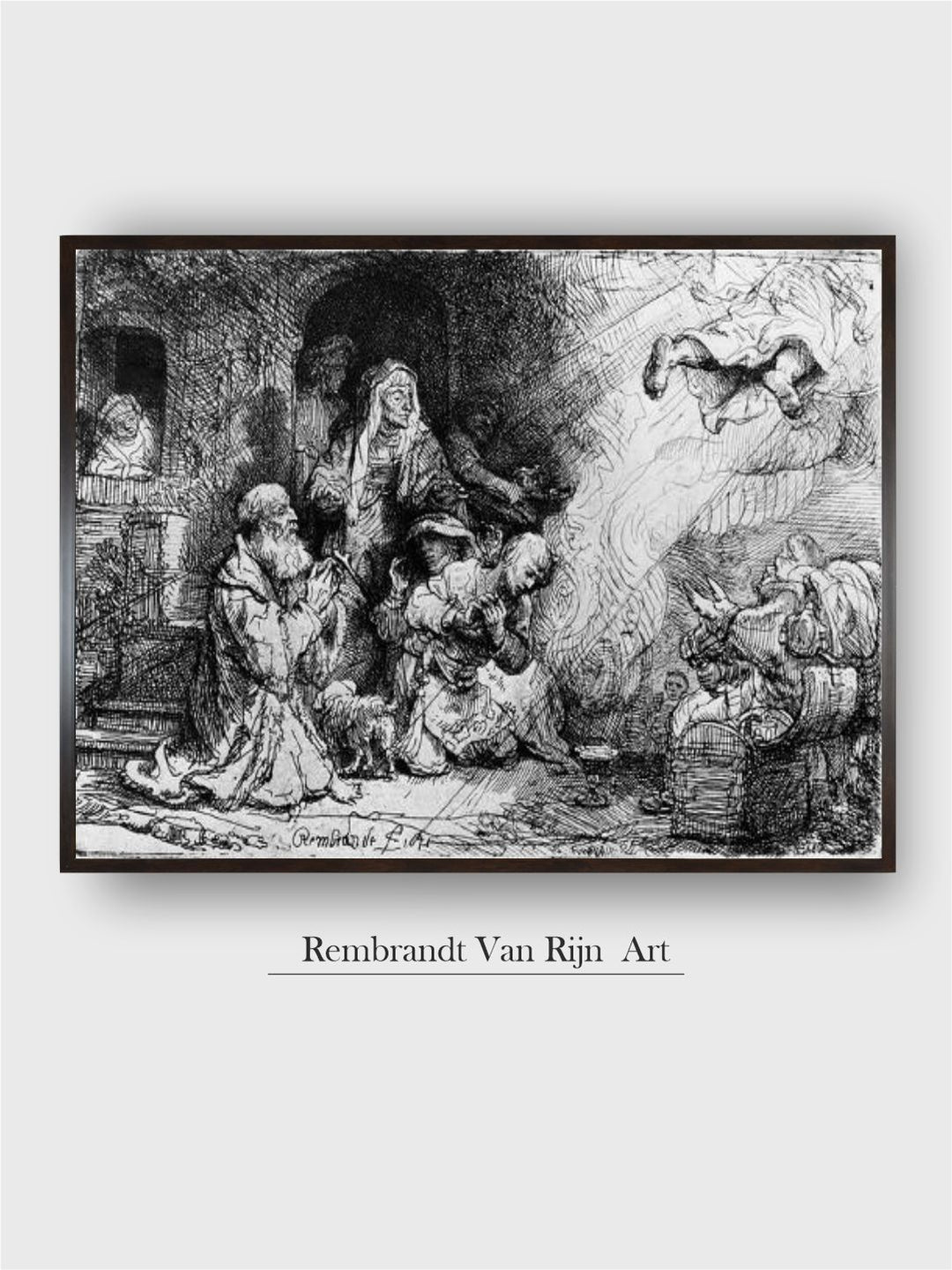 "Black Rembrandt Van Wooden Wall Art''