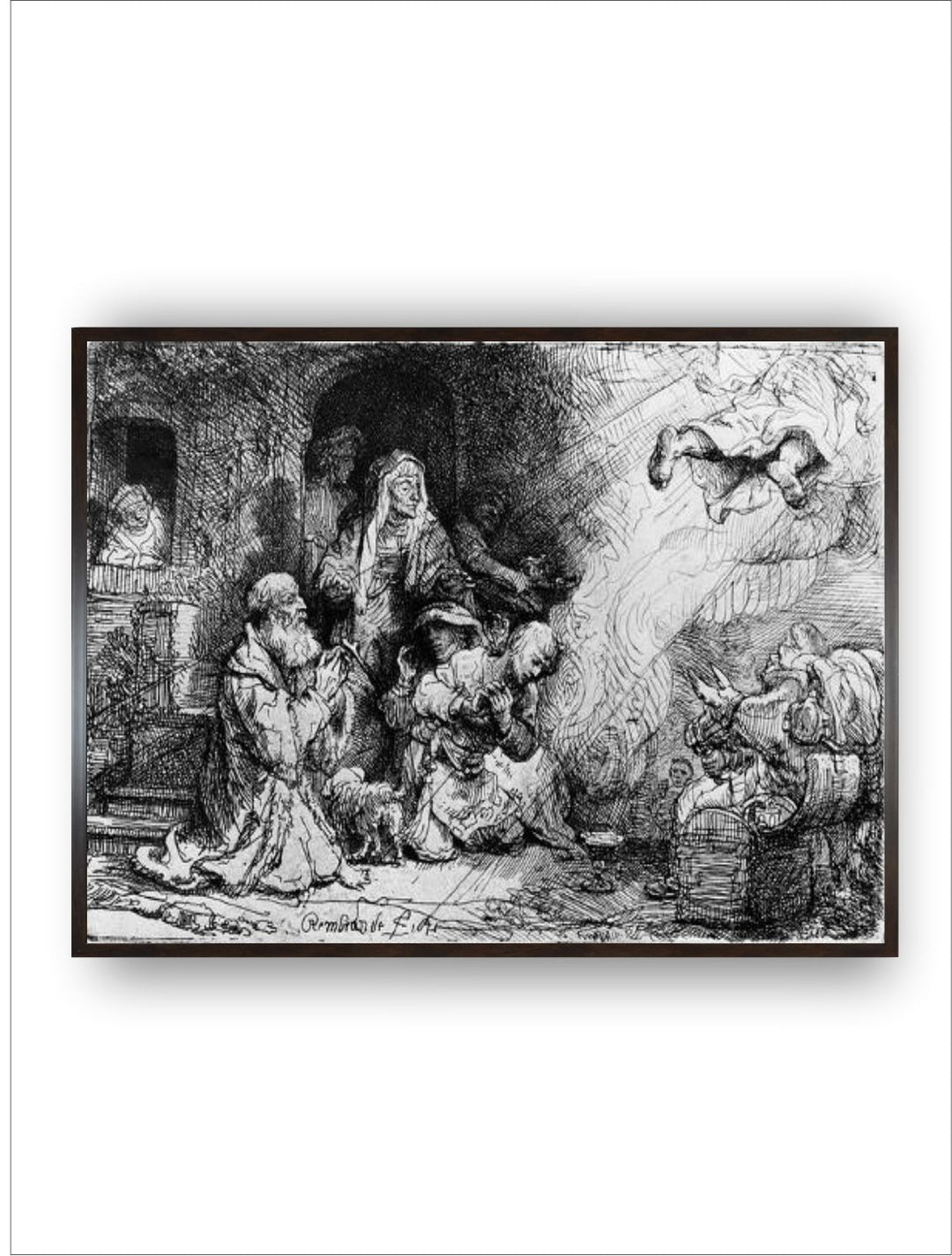 "Black Rembrandt Van Wooden Wall Art''