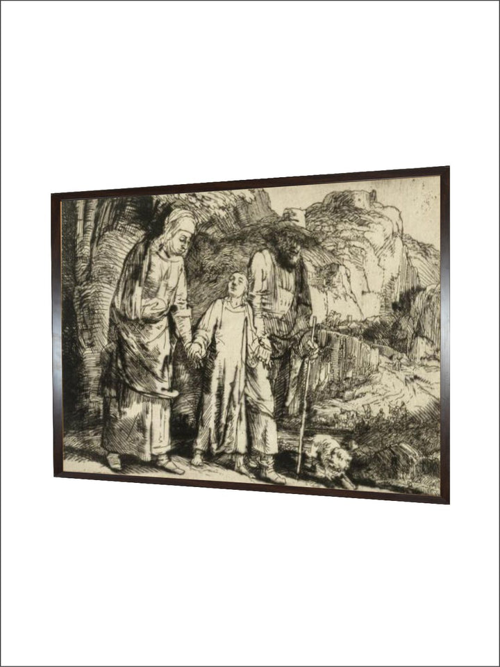 "Black Canvas Painting Wooden Religious Wall Art''