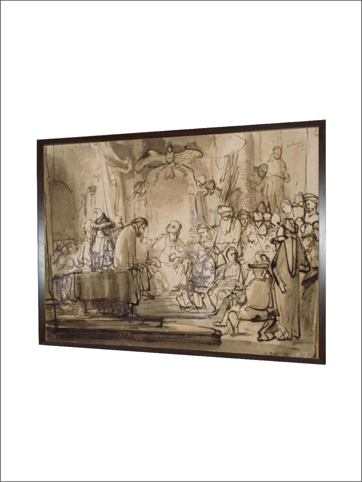 "Black Jsus enfant au milieu les docteurs Wooden Wall Art''