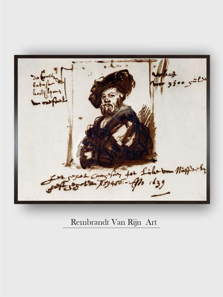 "Black Baldassare Castiglione Wall Art''