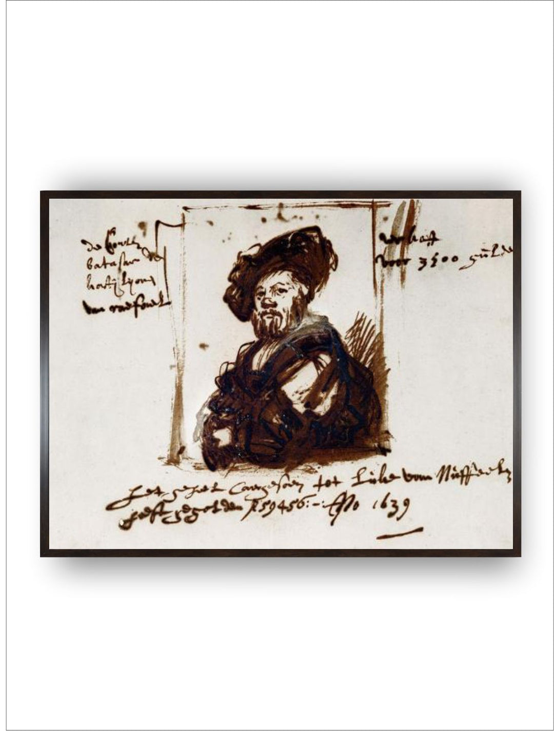 "Black Baldassare Castiglione Wall Art''