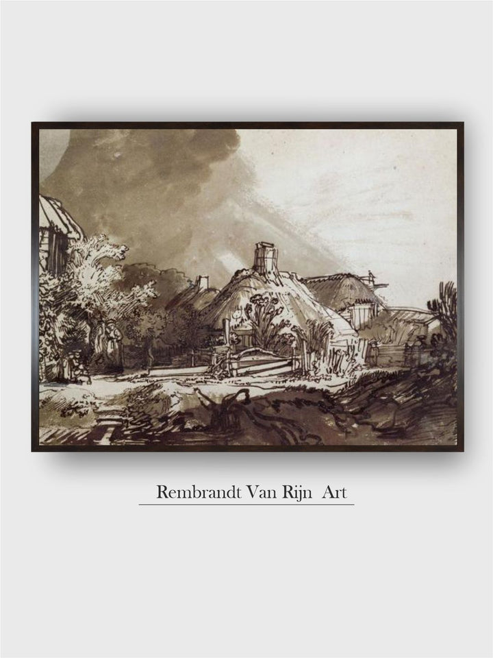 "Grey Under a Stormy Sky Wooden Wall Painting''