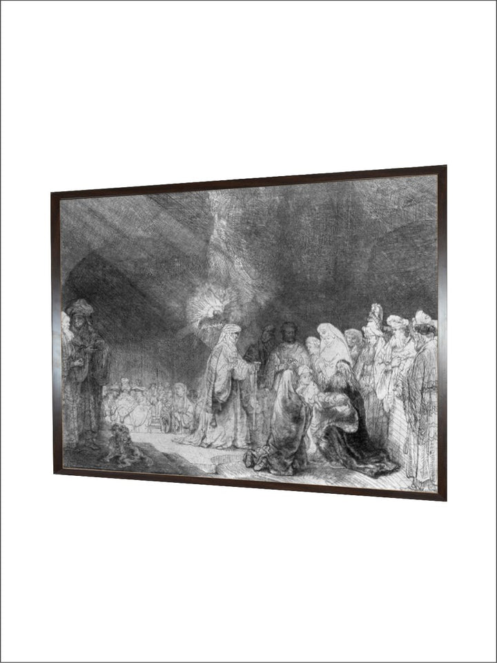 "Black Presentation in the Temple by Rembrandt Van Rijn Painting Wall Art''