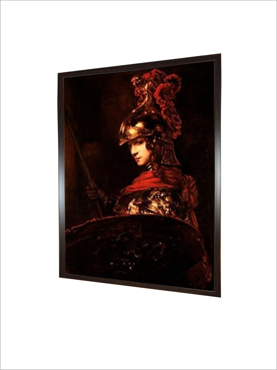 "Red  Brown Wooden Painting Wall Art''
