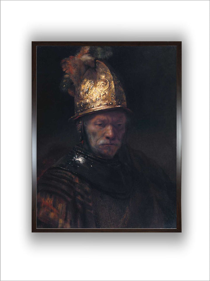 "Beige  Black The Head of Christ Wooden Framed Canvas Painting Wall Art''