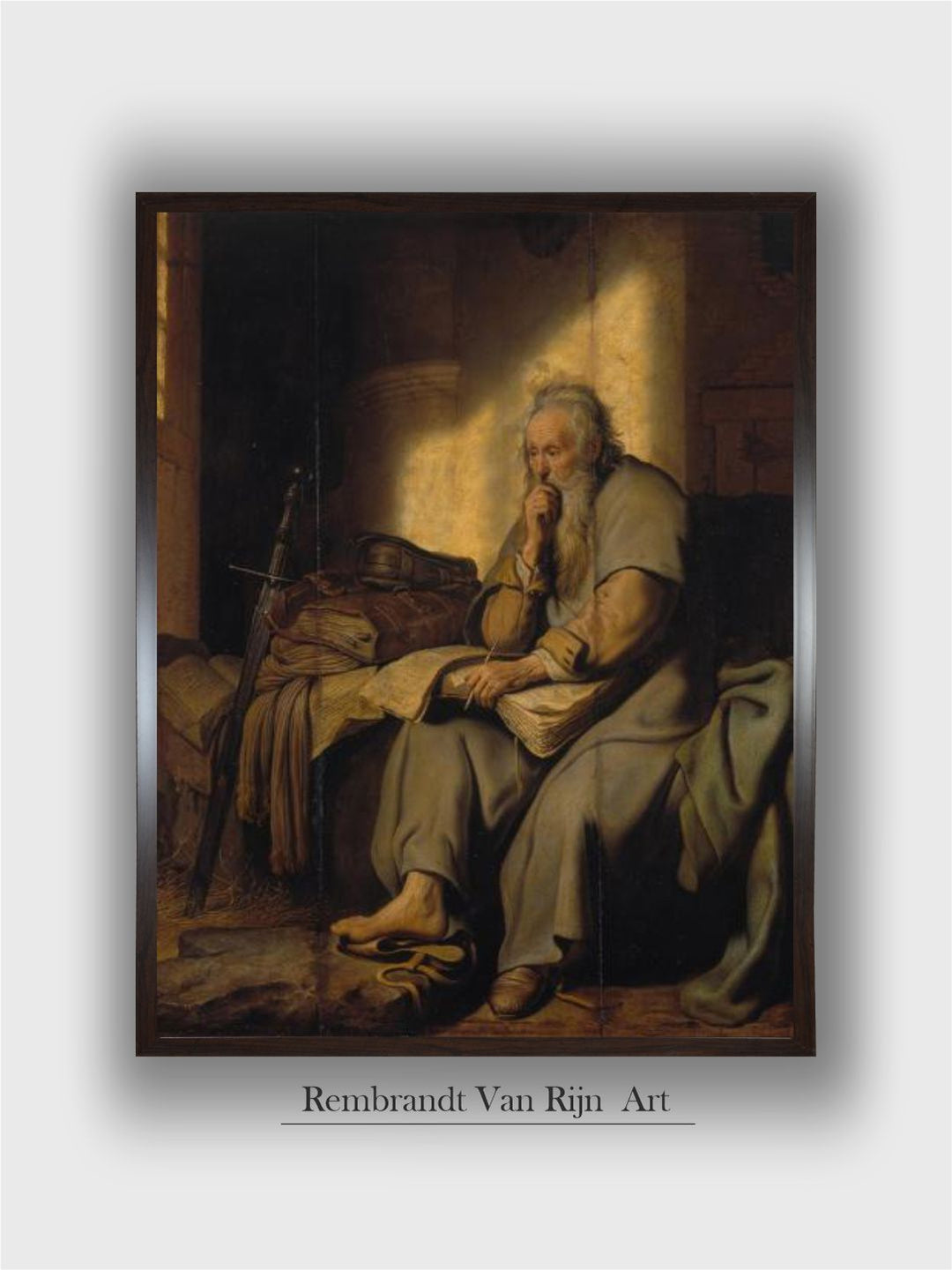 The Apostle Paul in Prison, 1627 by Rembrandt Van Rijn