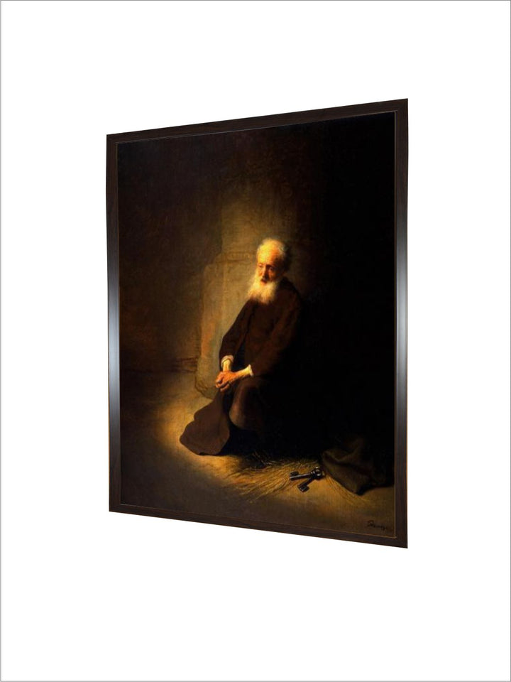 "Brown Wooden Painting Wall Art''