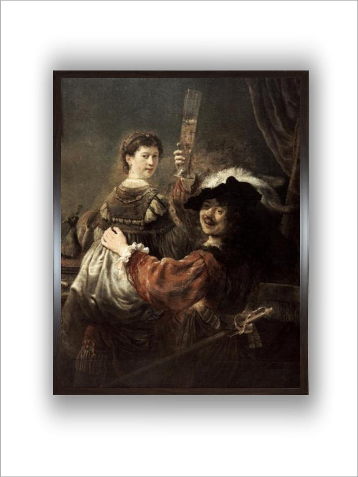 The Prodigal Son in the Tavern' (Rembrandt and Saski), C1635 by Rembrandt Van Rijn